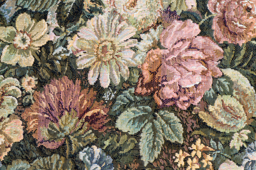 Vintage Floral Fabric Background