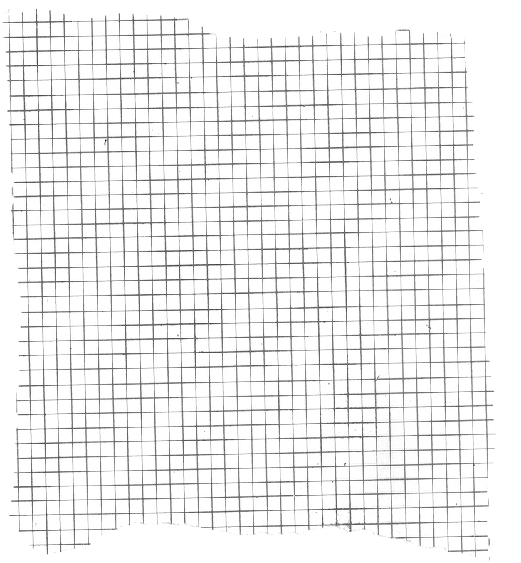 Black and White Graph Paper with All Edges Ripped